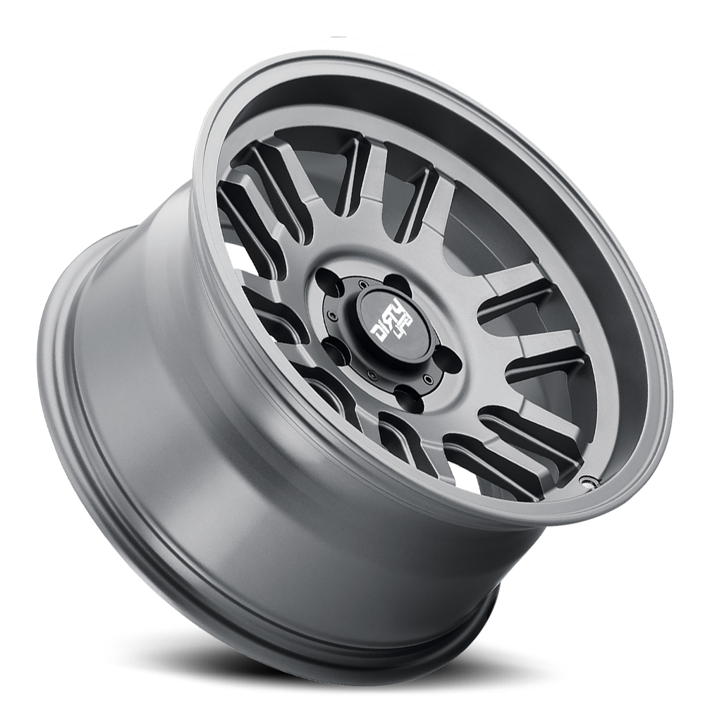 Dirty Life Race Wheels - 9310-7973MGT12 - Aluminum Wheels -  Canyon 9310 Satin Graphite 17X9 5-127 -12Mm 71.5Mm