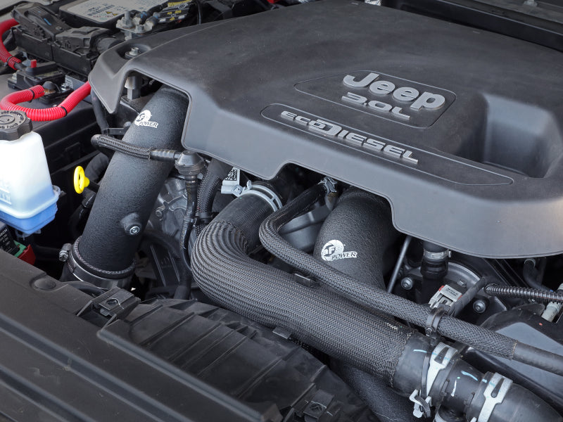 aFe POWER BladeRunner 46-20434-B 3-Inch Aluminum Intercooler Hot and Cold Charge Pipe Kit for 2020-2023 Jeep Wrangler JL 3.0L EcoDiesel