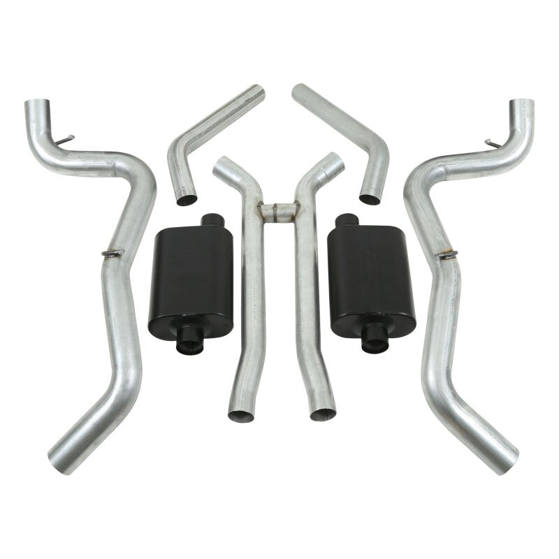 Flowmaster 67-69 GM F-Body 3.0 Inch American Thunder Crossmember-Back Exhaust System for Chevrolet Camaro and Pontiac Firebird
