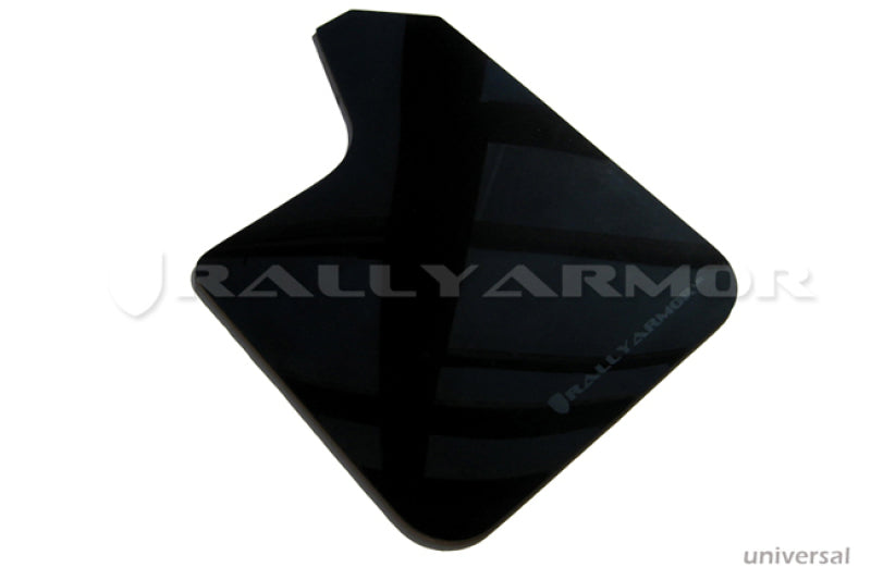 Rally Armor Universal fitment (no hardware) UR Red Mud Flap w/ White Logo