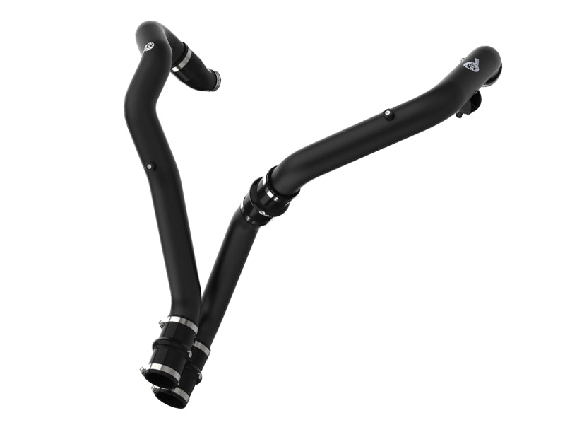 aFe BladeRunner 2.5-Inch Aluminum Hot Charge Pipe, Black, Part Number 46-20298-B, for 2017-2020 Ford F-150 Raptor 3.5L V6 EcoBoost
