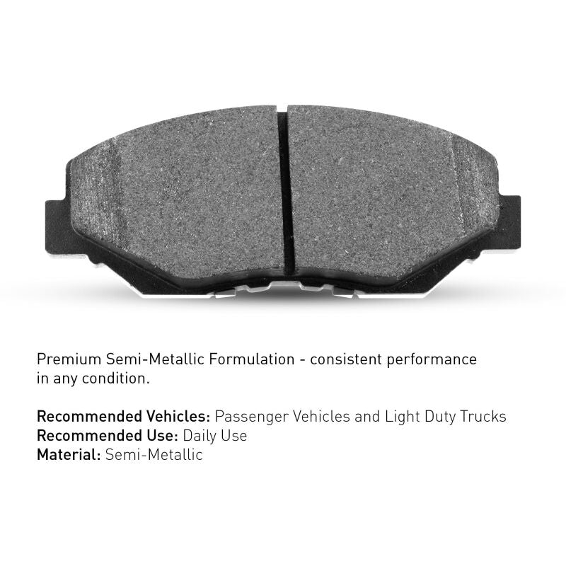 R1 Concepts Semi-Metallic Series Brake Pads for 2011-2013 Cadillac CTS - Front