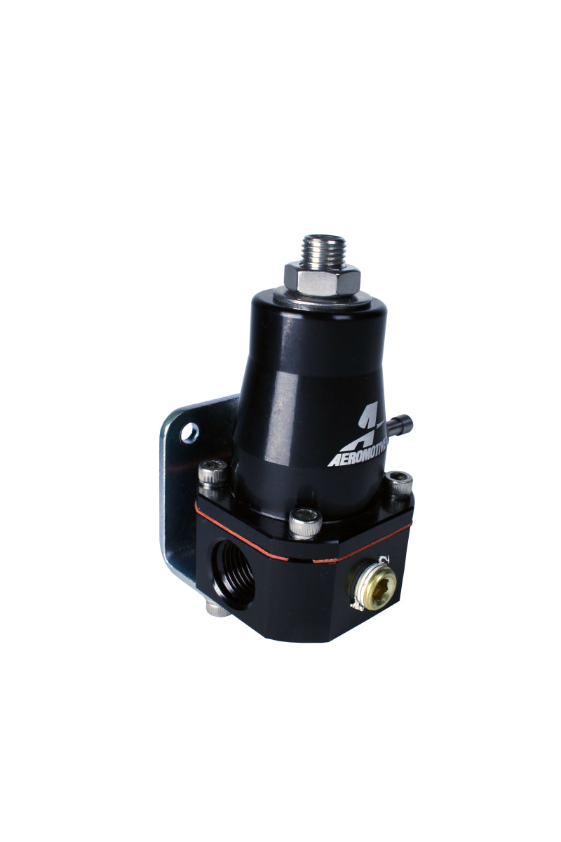 Aeromotive 13136 Adjustable Billet EFI Bypass Fuel Pressure Regulator, Black, Dual -6 Inlets and -6 Return