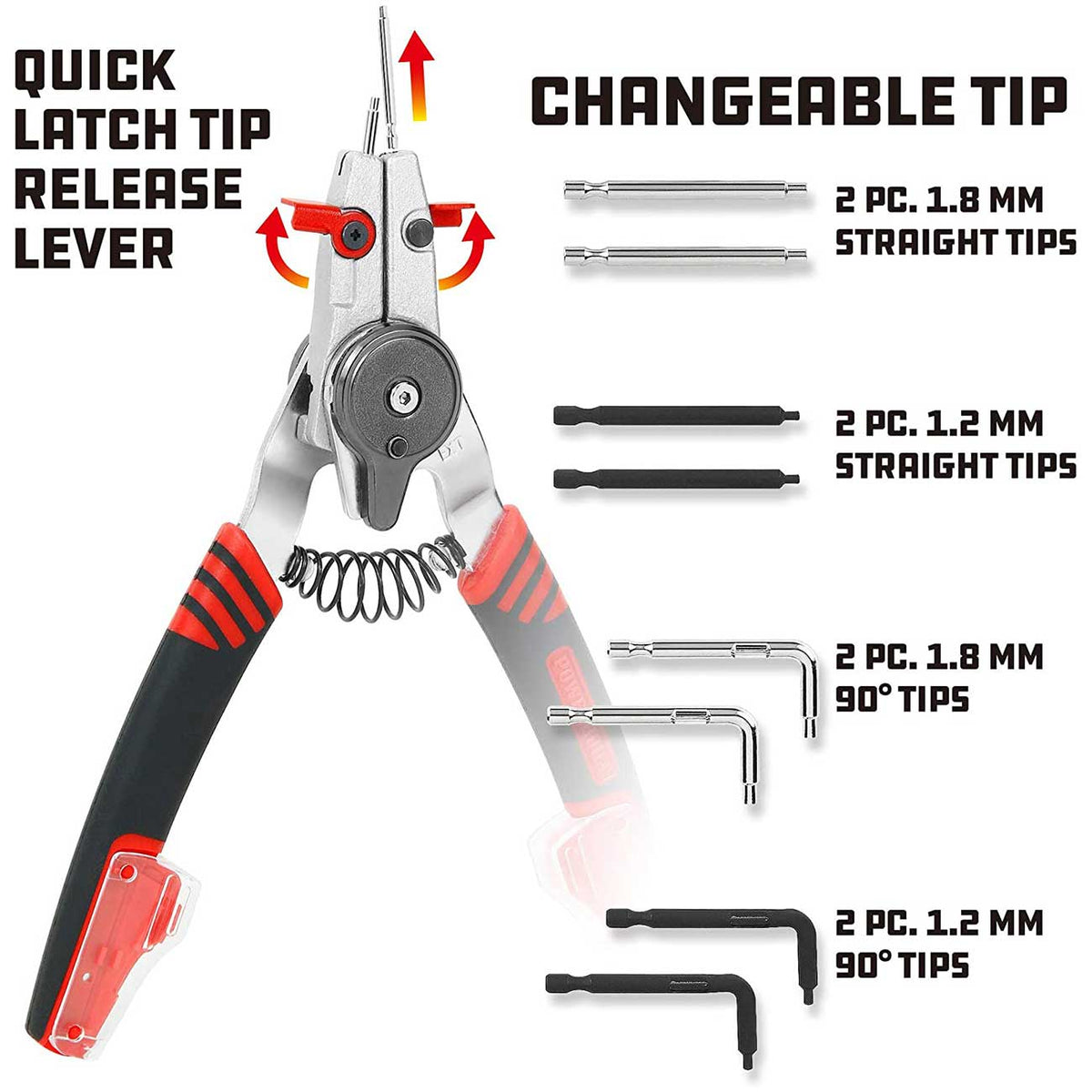 Powerbuilt Combination Internal and External Snap Ring Pliers
