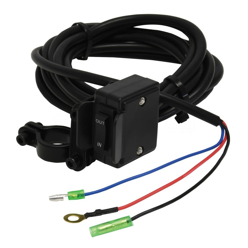 Superwinch 2500 LBS 12 V DC 3/16in x 40ft Synthetic Rope Terra 2500SR Winch - Gray Wrinkle