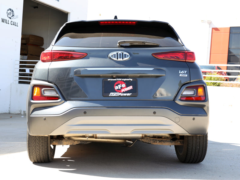 aFe Takeda Axle-Back Exhaust System, Part Number 49-37017, for 2018–2023 Hyundai Kona 1.6L Turbo