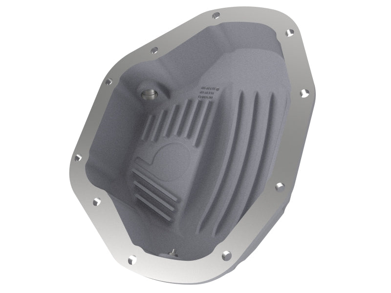 aFe Street Series Rear Differential Cover Raw with Machined Fins, Part Number 46-70030