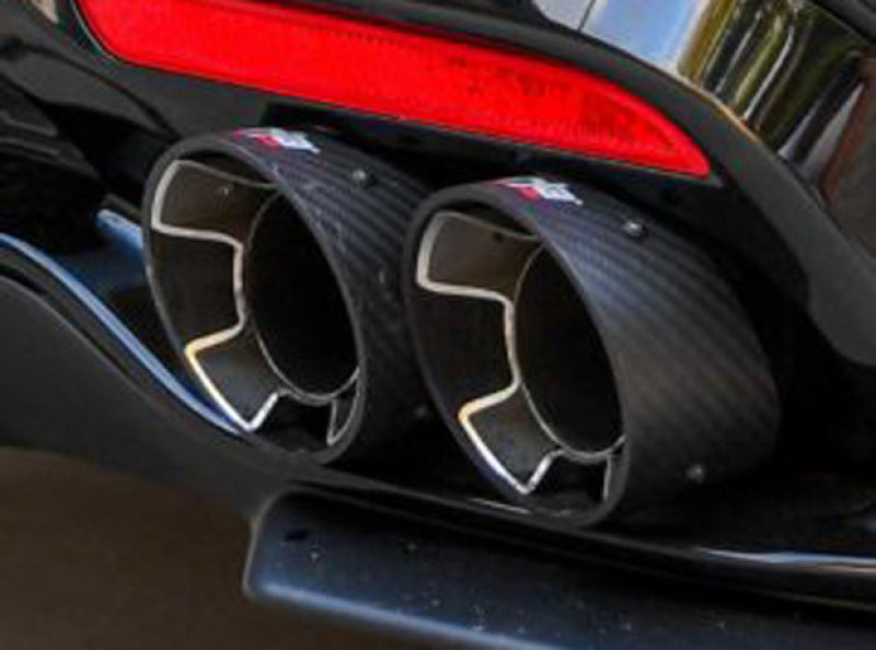 Borla 20165 Quad 4-Inch Round Carbon Fiber Exhaust Tip Kit for Kia Stinger