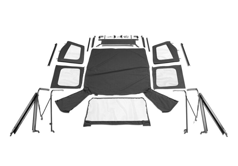 Rampage RAM68115 Complete Soft Top for 1976–1983 Jeep CJ5, Black Denim
