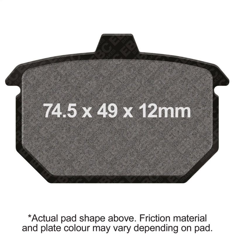 EBC Powersports FA78 Organic Brake Pads for 1988-1992 Harley-Davidson XLH1200 and XLH883