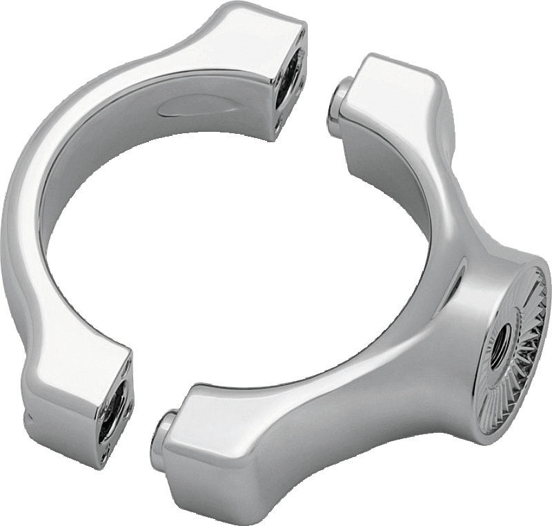 Kuryakyn 3124 Side-Mount License Plate Holder Clamp for 2014-Up Yamaha Bolt, Chrome