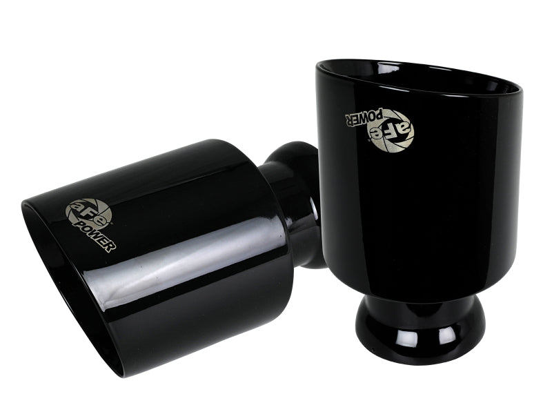 aFe MACH Force-Xp 49C32068-B 4.5-Inch Black OE Replacement Exhaust Tips for 2015-2022 Dodge Charger Hellcat