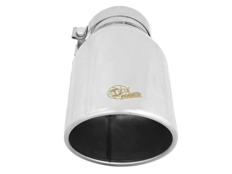 aFe MACH Force-Xp 304 Stainless Steel Exhaust Tip, Polished, 4-Inch Inlet, 6-Inch Outlet, 12-Inch Length