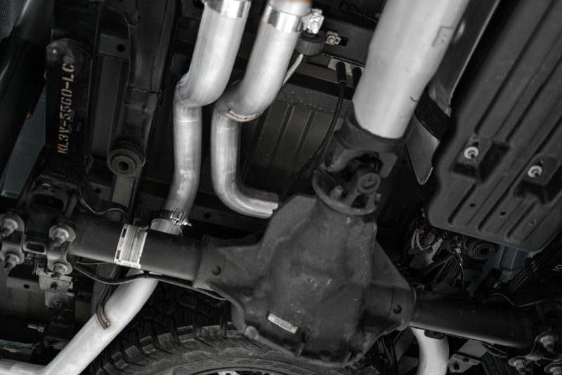 MBRP 17+ Ford F-150 Raptor 3.5L Ecoboost Dual Rear Exit T409 3in Resonater Back Exhaust System