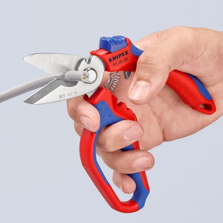 Knipex 950520US Angled Electricians' Shears, 6-1/4-Inch