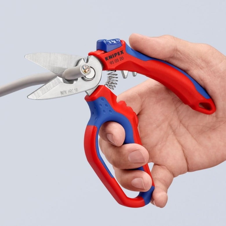 Knipex 950520US Angled Electricians' Shears, 6-1/4-Inch