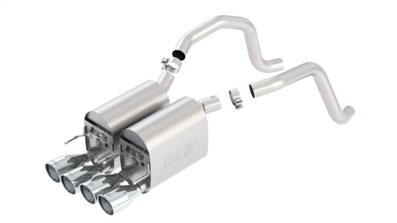 Borla 11814 Touring Axle-Back Exhaust System for 2005-2008 Chevrolet Corvette C6 6.0L and 6.2L V8