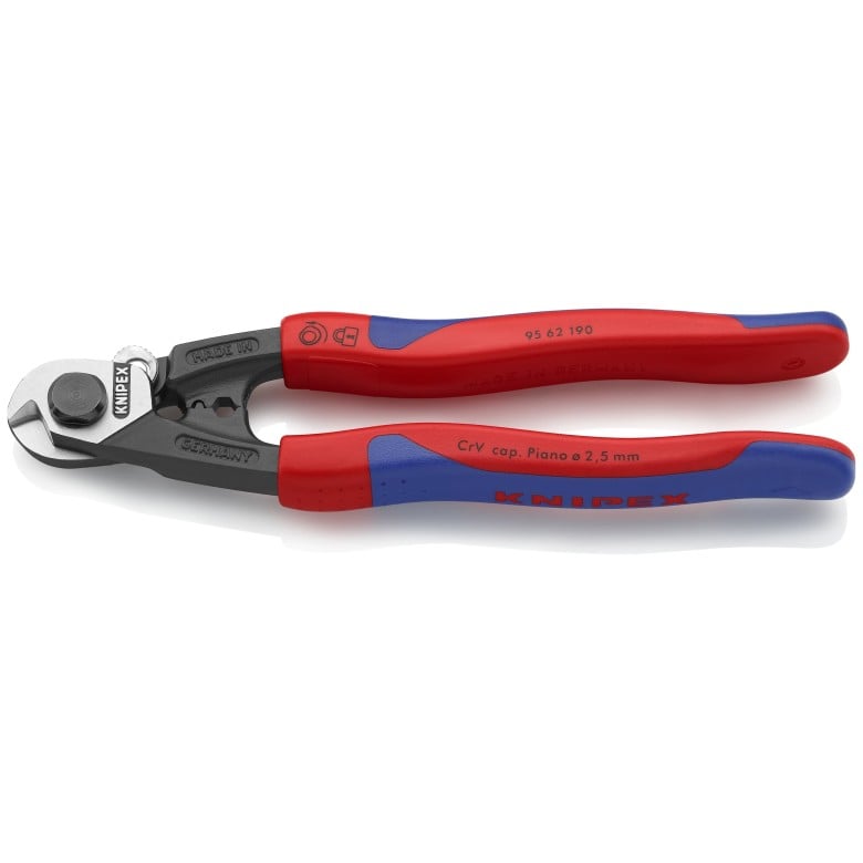 Knipex Wire Rope Shears, 7-1/2 in