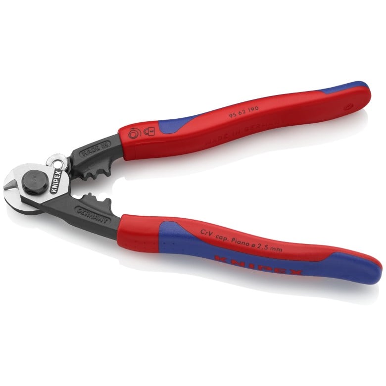 Knipex Wire Rope Shears, 7-1/2 in