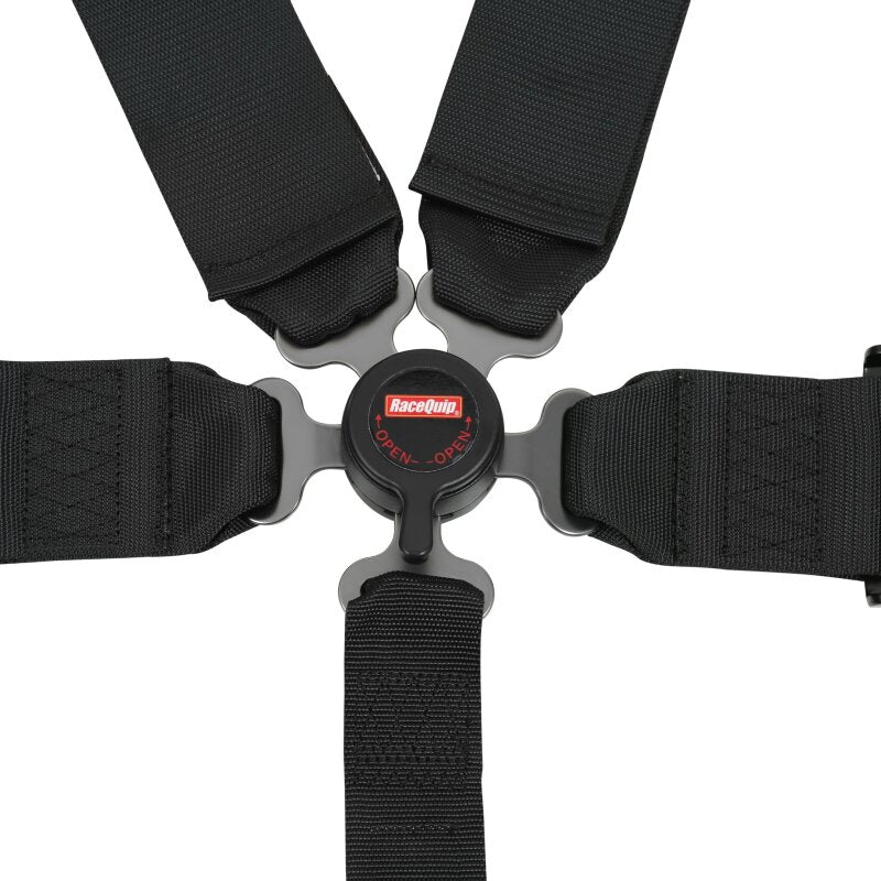 RaceQuip RQP741001RQP Black SFI Camlock 5-Point Pull-Down Lap Seat Belt
