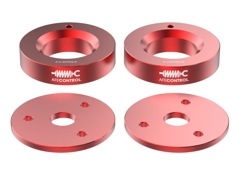 aFe CONTROL 3.0-Inch Front Leveling Kit for 2021-2024 Ram 1500 TRX, Red - 416-20T002-R