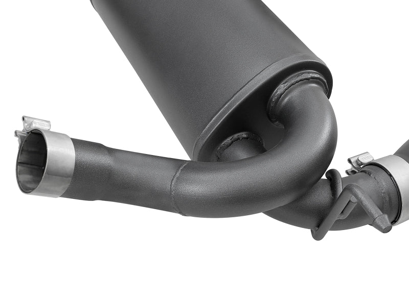 aFe Rebel Series 2.5-Inch 409 Stainless Steel Axle-Back Exhaust with Black Tips, Part 49-48061-B, 2007-2018 Jeep Wrangler JK V6