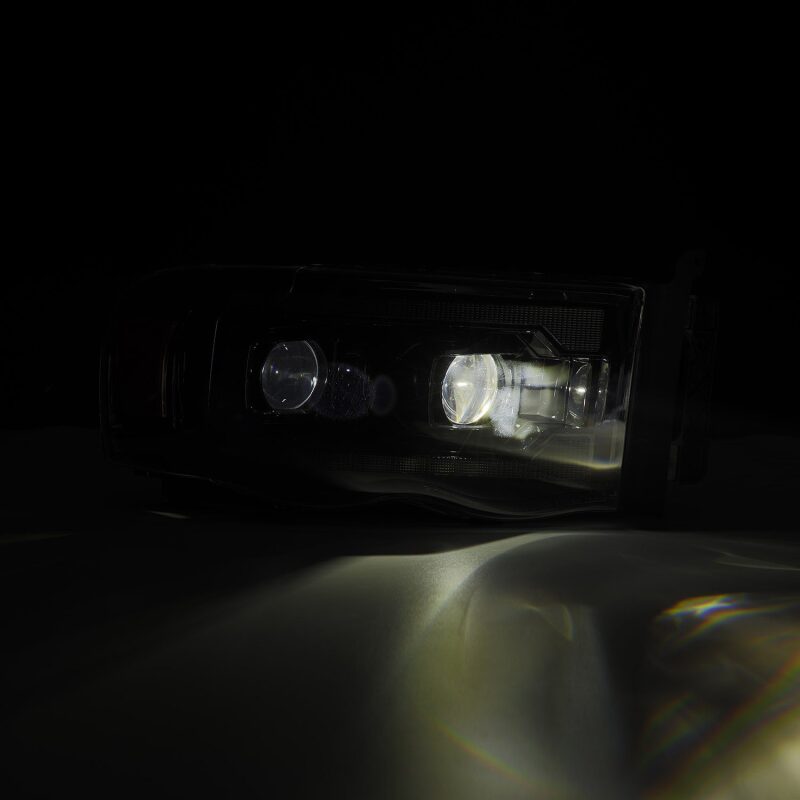 AlphaRex LUXX-Series LED Projector Headlights for 2002-2005 Dodge Ram 1500, Alpha Black – ARX880569