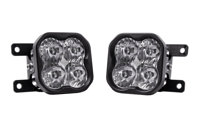 Diode Dynamics SS3 Pro Type AS Fog Light Bracket Kit ABL Yellow SAE Fog for Ford Focus and Transit Connect