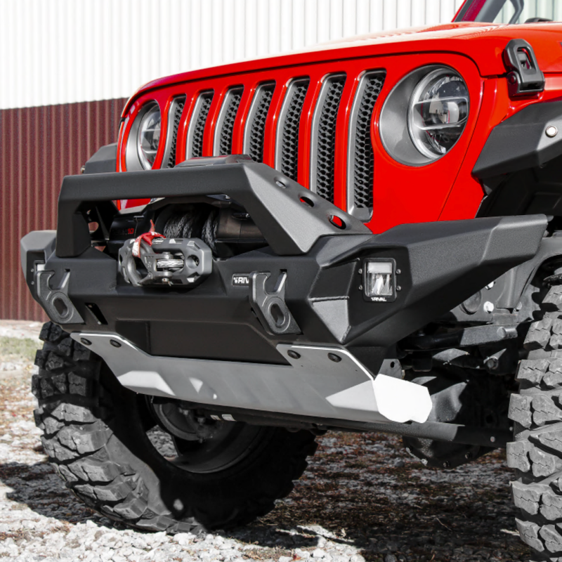 Rival 4x4 Front Full-Width Aluminum Bumper for Jeep Wrangler JL and Gladiator (Part RLL2D.2701.3-NL)