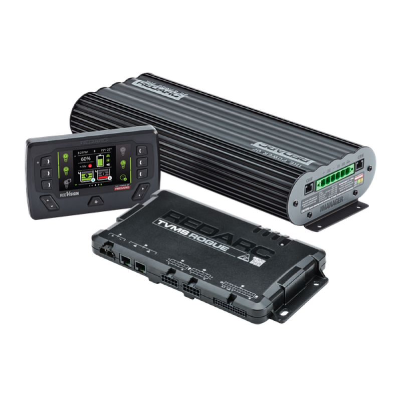 REDARC Total Vehicle Management System with Rogue and RedVision Display (Part Number: rdcTVMSKIT07-NA)