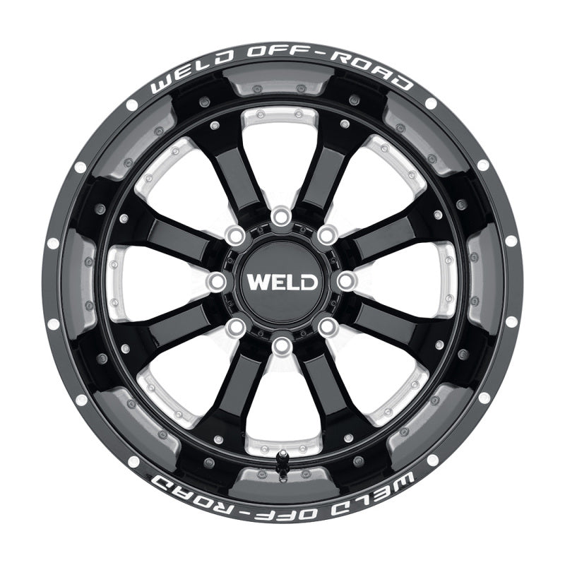Weld W125 20X9 Granada Six 6X139.7 ET00 BS5.00 Gloss Black MIL 106.1