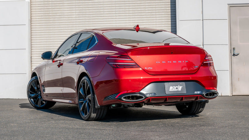 Borla 141011 S-Type Cat-Back Exhaust System for 2022-2026 Genesis G70 3.3L V6 Twin Turbo