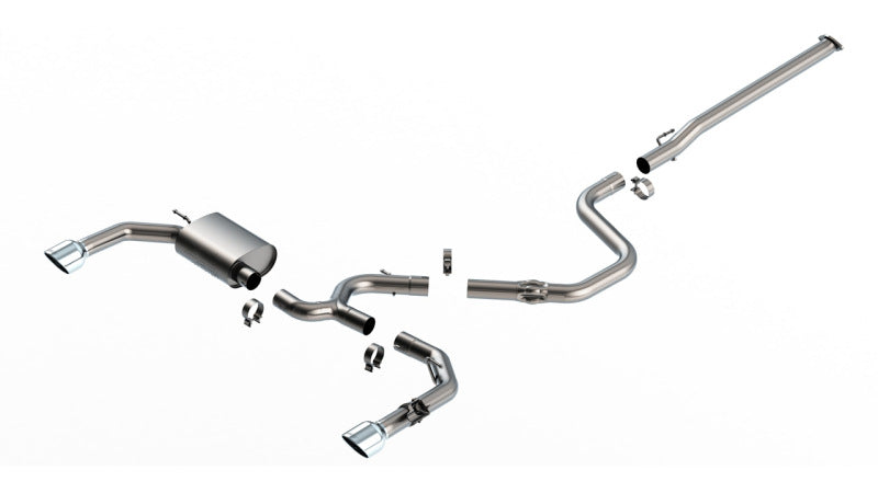 Borla ATAK Cat-Back Exhaust System with Bright Chrome Tips for 2022-2023 Hyundai Elantra N 2.0L Turbo, Part Number 140925