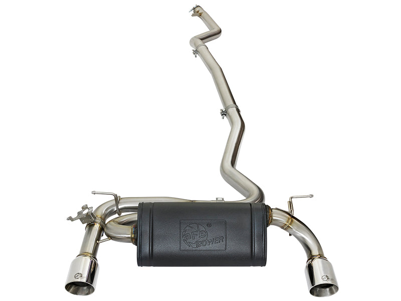 aFe MACH Force-Xp Cat-Back Exhaust System with Polished Tips for BMW 340i and 440i, Part Number 49-36334-P