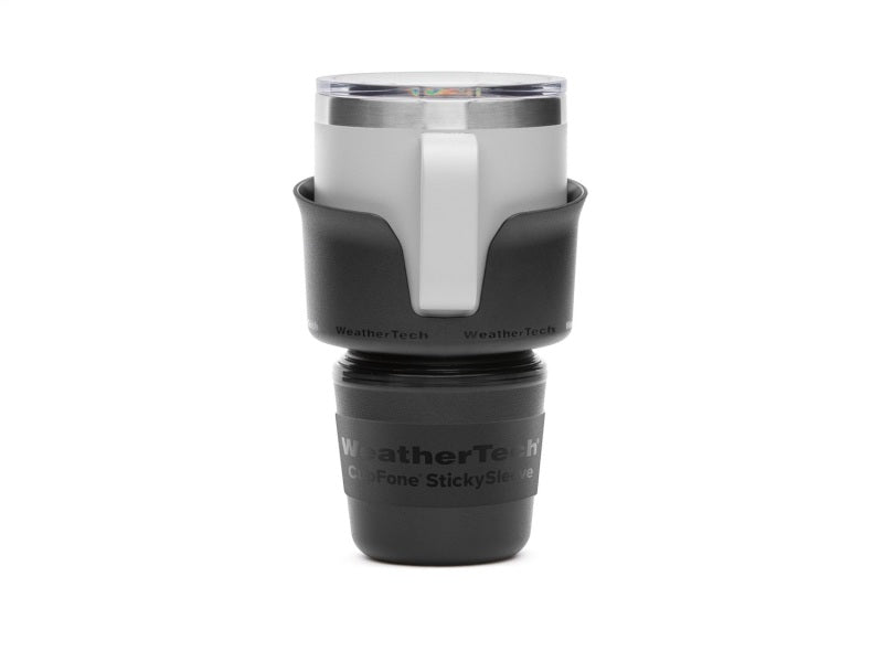 WeatherTech CupCoffee 14 oz. Black Cup Holder Insert, Part Number wet8AYCC14
