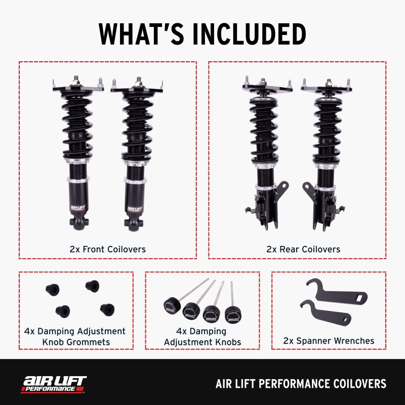 Air Lift Performance ALF79015 Coilover Kit for 2005-2014 Ford Mustang S197