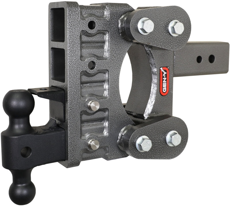 Gen Y The Boss TorsionFlex 3In Shank 6In Drop 21K Hitch w/ GH-061 Dual-Ball w/ GH-062 Pintle Lock