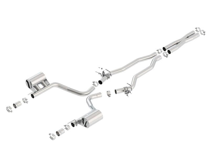 Borla 140641 ATAK Cat-Back Exhaust with Active Valves for 2015-2023 Dodge Challenger SRT 392 and Scat Pack 6.4L V8
