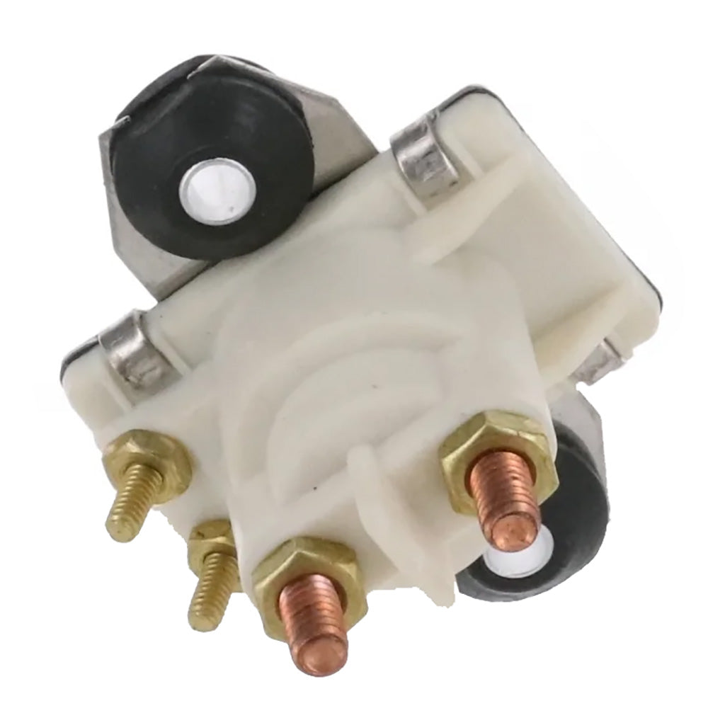 ARCO Marine Outboard Solenoid w/Flat Isolated Base  White Housing [SW097]