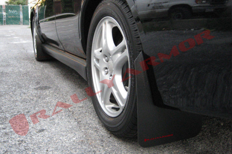 Rally Armor - ralMF1-BAS-BLK - 2002-2007 Subaru WRX/STI/RS/2.5i Basic Black Mud Flaps