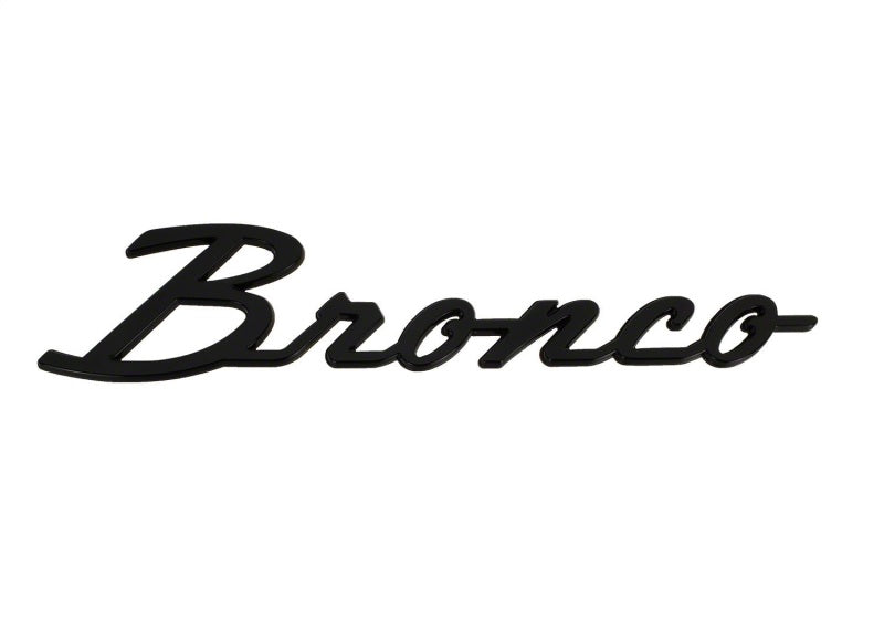 Ford Racing frpM-1447-BSGS Gloss Black Bronco Script Fender Badge Kit