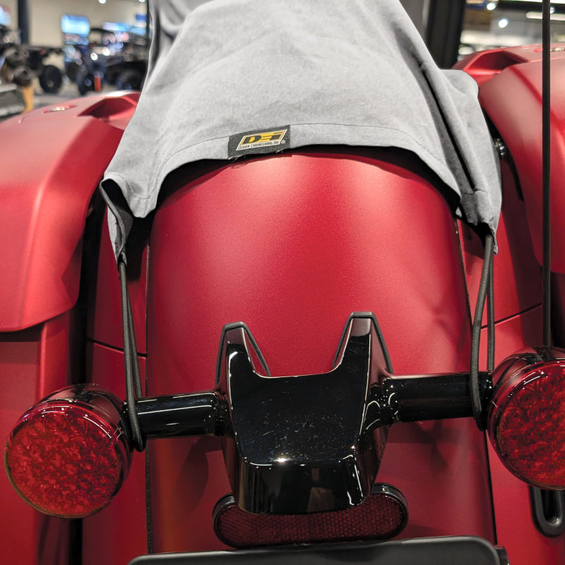 DEI Motorcycle Seat Shade Cover DEI902328 with Hooks, Straps and Storage Bag