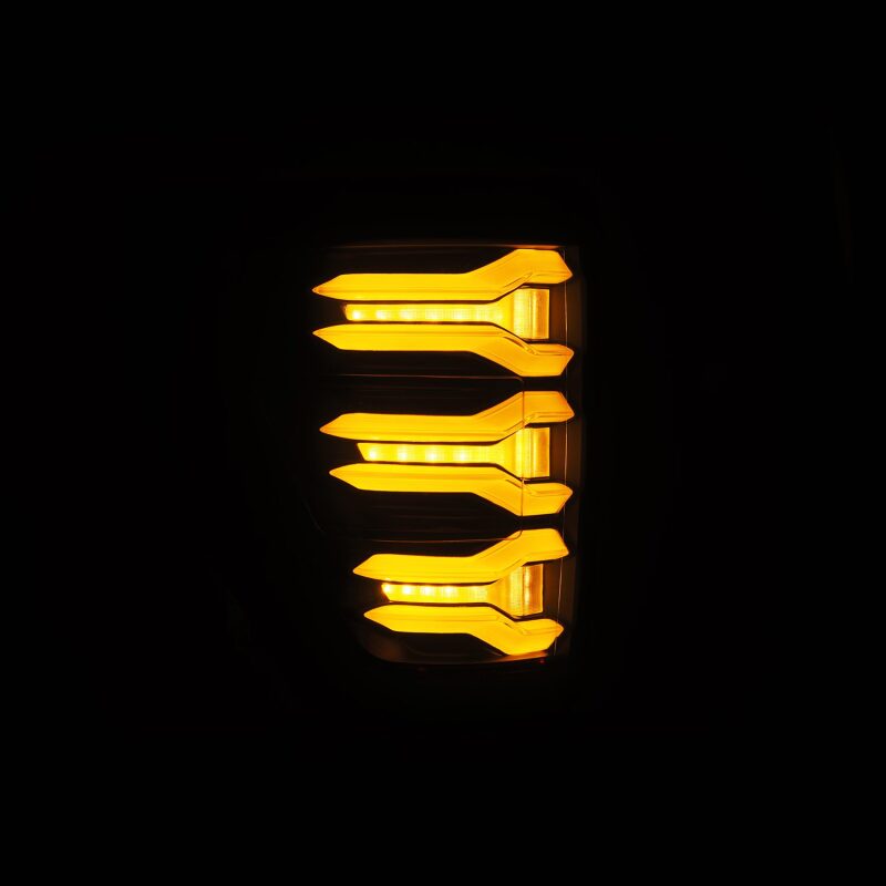AlphaRex LUXX LED Taillights Black/Red for 2021-2022 Ford F-150 - ARX653030