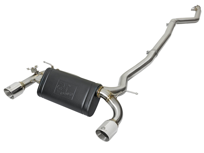 aFe MACH Force-Xp Cat-Back Exhaust System with Polished Tips for BMW 340i and 440i, Part Number 49-36334-P