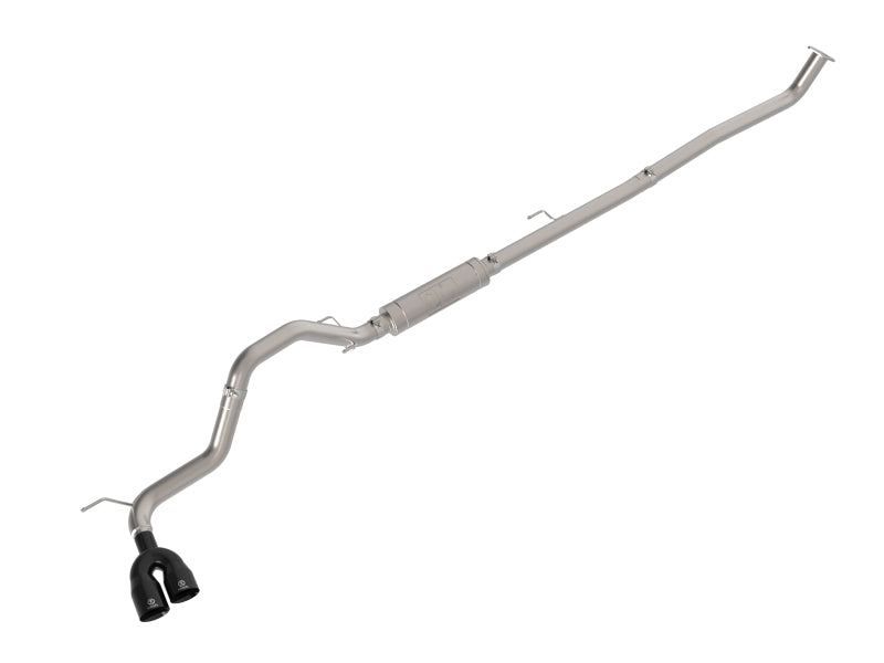 aFe POWER Vulcan Series 3-Inch Stainless Steel Rear-Side Exit Exhaust System with Black Tip for 2015-2026 Toyota Hilux 2.4L/2.8L Diesel, Part Number 49-36088-B