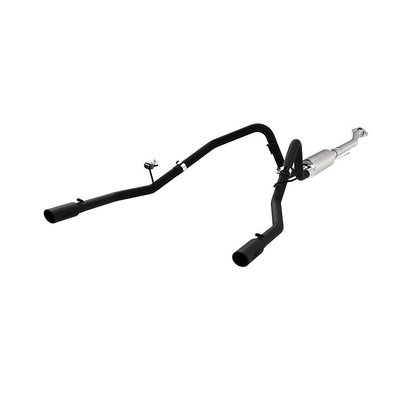 MBRP S5240BLK Armor BLK Cat-Back Exhaust System for 2011-2013 Ford F-150 2.5-Inch Dual Split Rear Exit