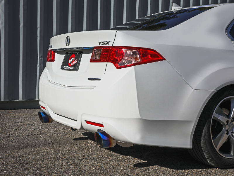 aFe Takeda Cat-Back Exhaust System with Blue Flame Tips for 2009-2014 Acura TSX 2.4L
