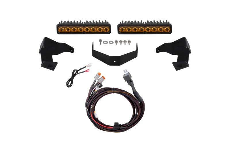Diode Dynamics SS10 Max Yellow Combo Stealth Light Bar Kit for 2024-2025 Toyota Tacoma - DD8837