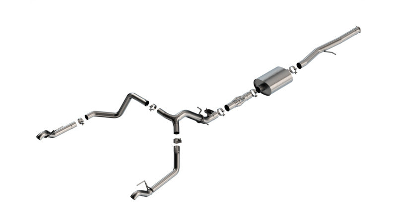 Borla 140996 ATAK Cat-Back Exhaust for 2024-2026 Chevrolet Silverado 1500 and GMC Sierra 1500 6.2L V8