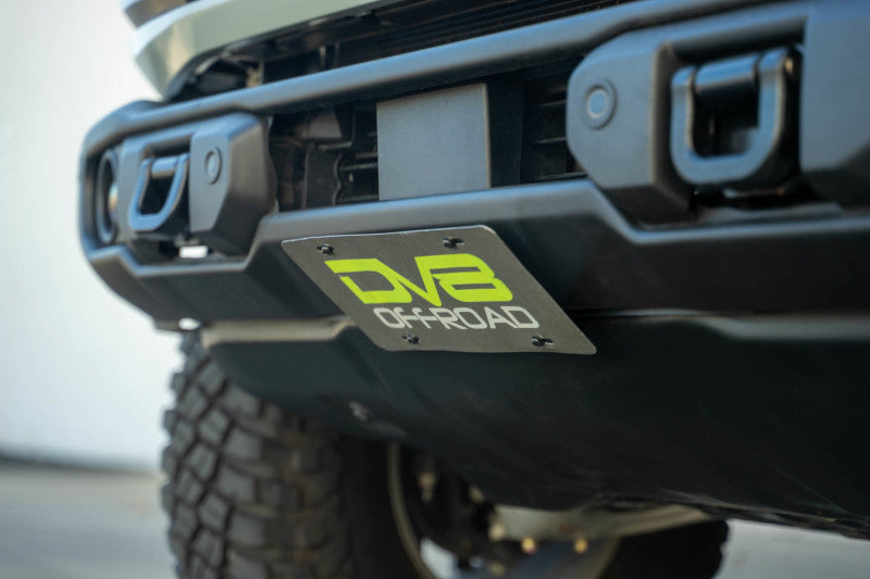 DV8 Offroad dveLPBR-05 Slanted Front License Plate Mount for 2021-2025 Ford Bronco Capable Steel Bumper
